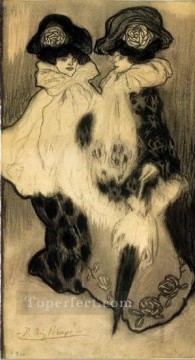  Cubistas Pintura Art%c3%adstica - Dos mujeres cubistas de 1900